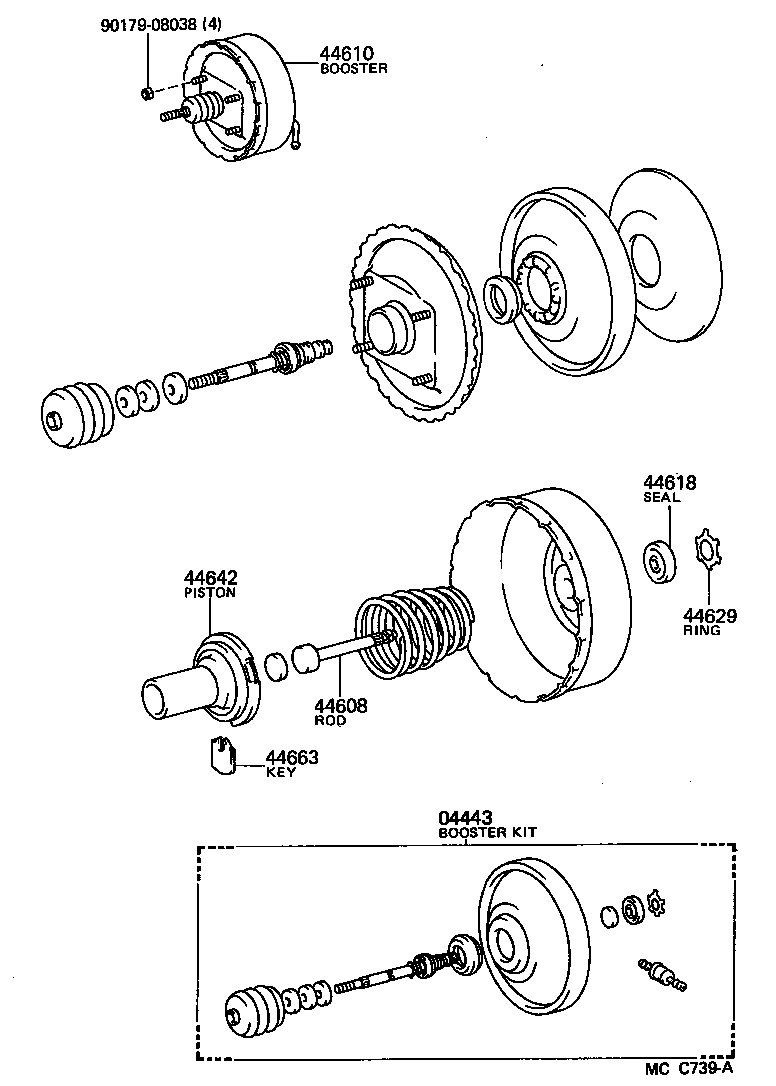  LITEACE |  BRAKE BOOSTER VACUUM TUBE