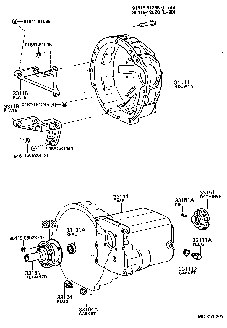  LITEACE |  CLUTCH HOUSING TRANSMISSION CASE MTM