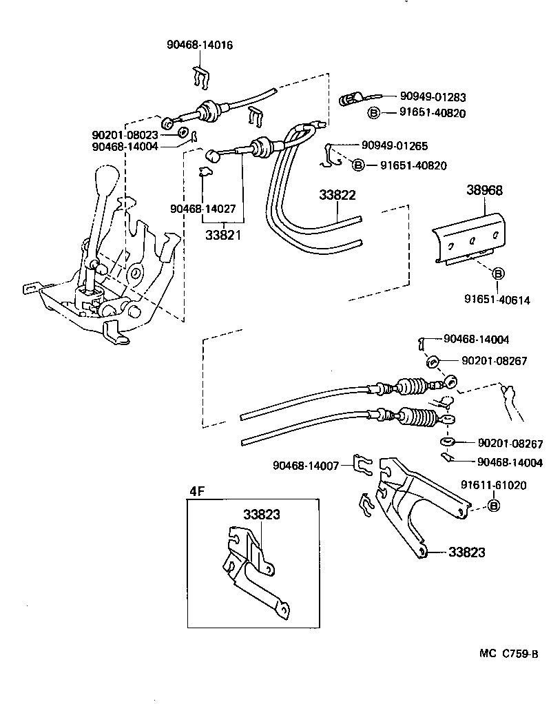  LITEACE |  SHIFT LEVER RETAINER