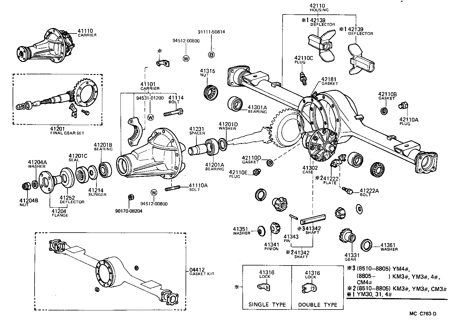  LITEACE |  REAR AXLE HOUSING DIFFERENTIAL