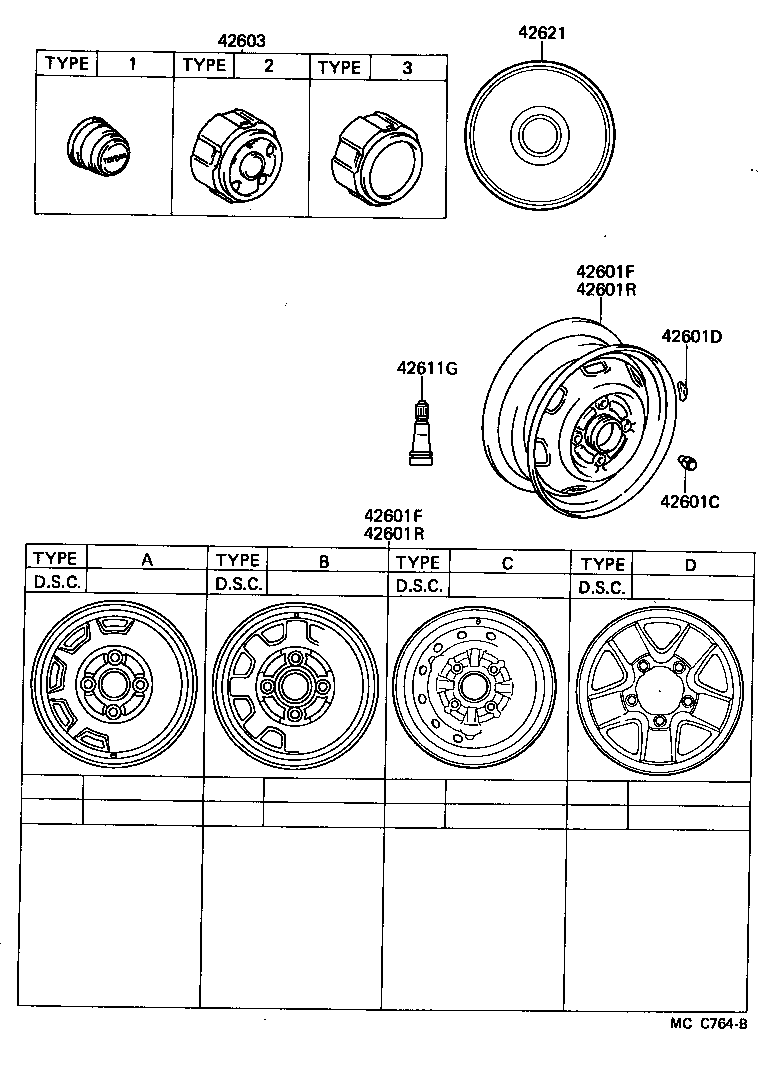  LITEACE |  DISC WHEEL WHEEL CAP