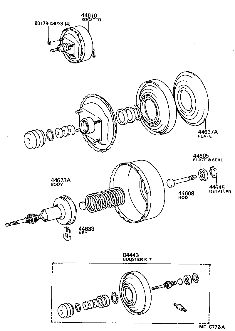  LITEACE |  BRAKE BOOSTER VACUUM TUBE