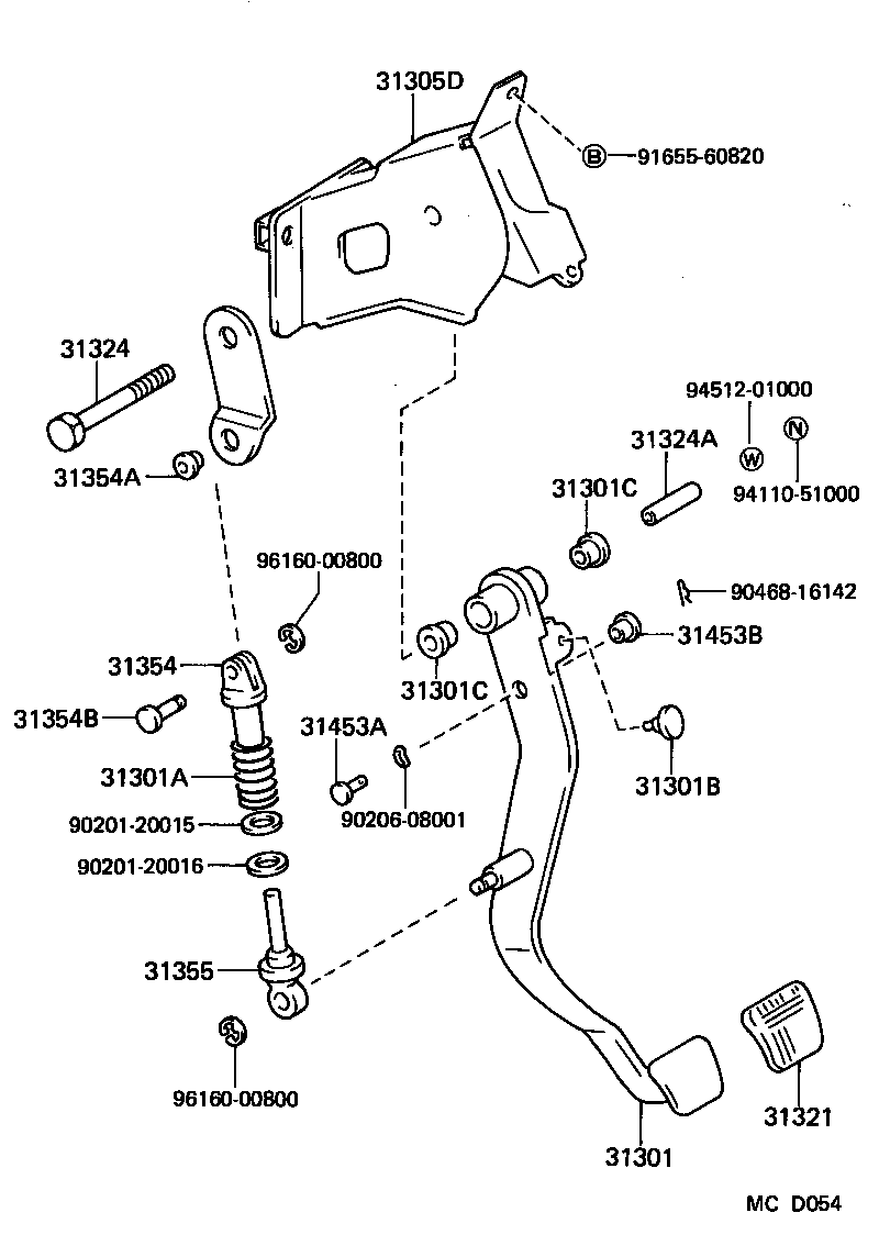  SUPRA |  CLUTCH PEDAL FLEXIBLE HOSE