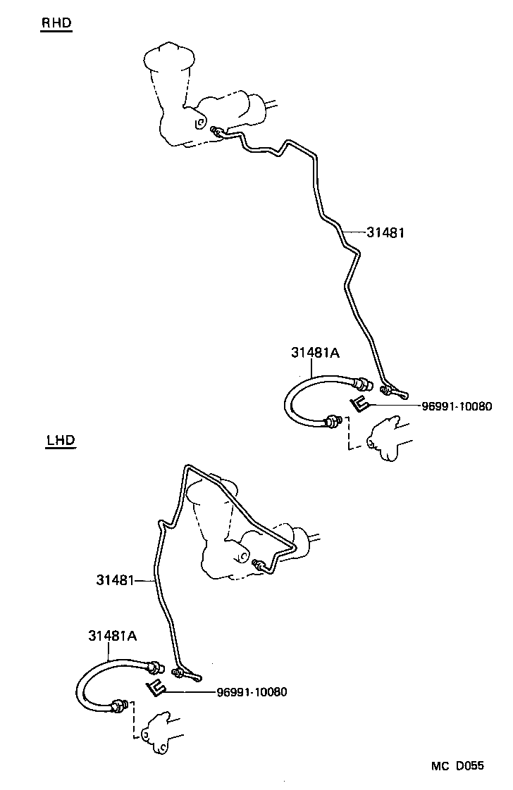  SUPRA |  CLUTCH PEDAL FLEXIBLE HOSE