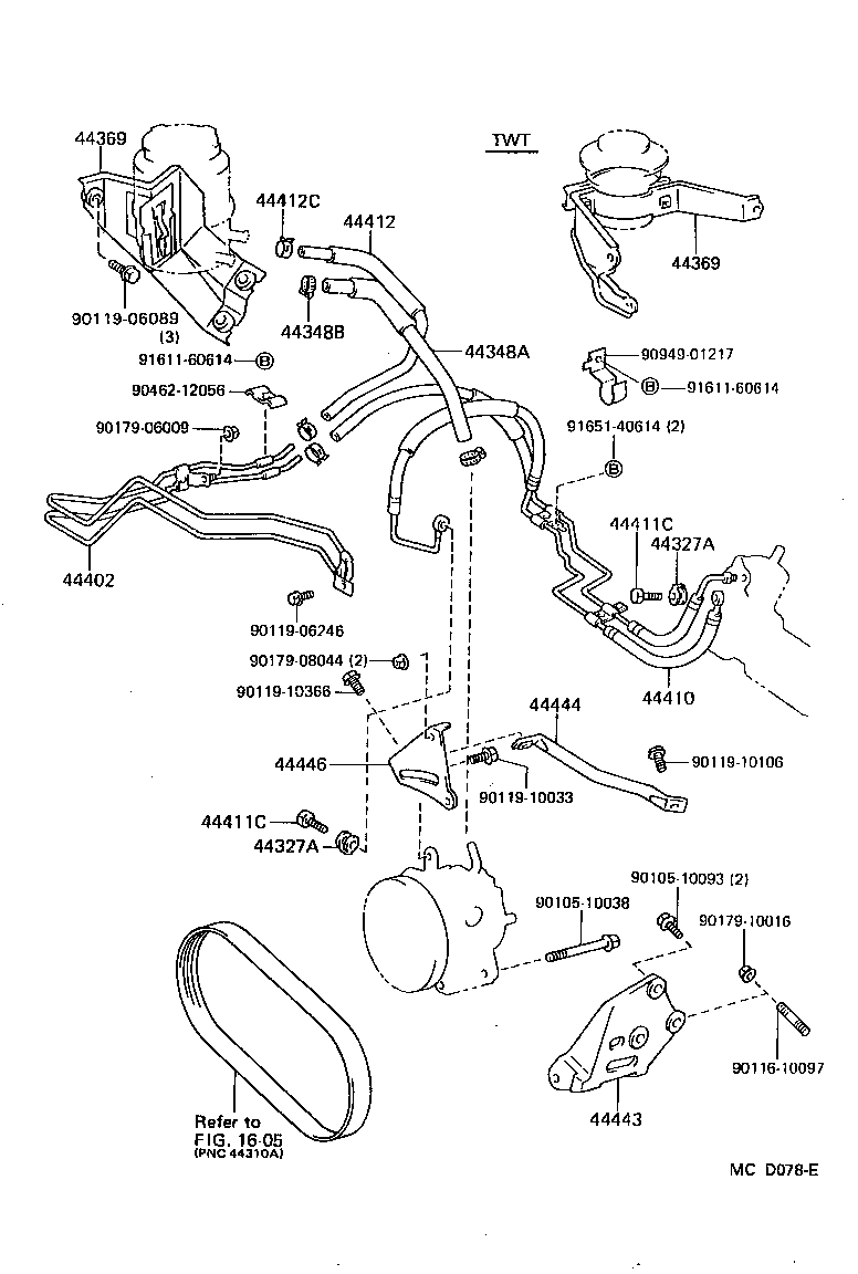  SUPRA |  POWER STEERING TUBE