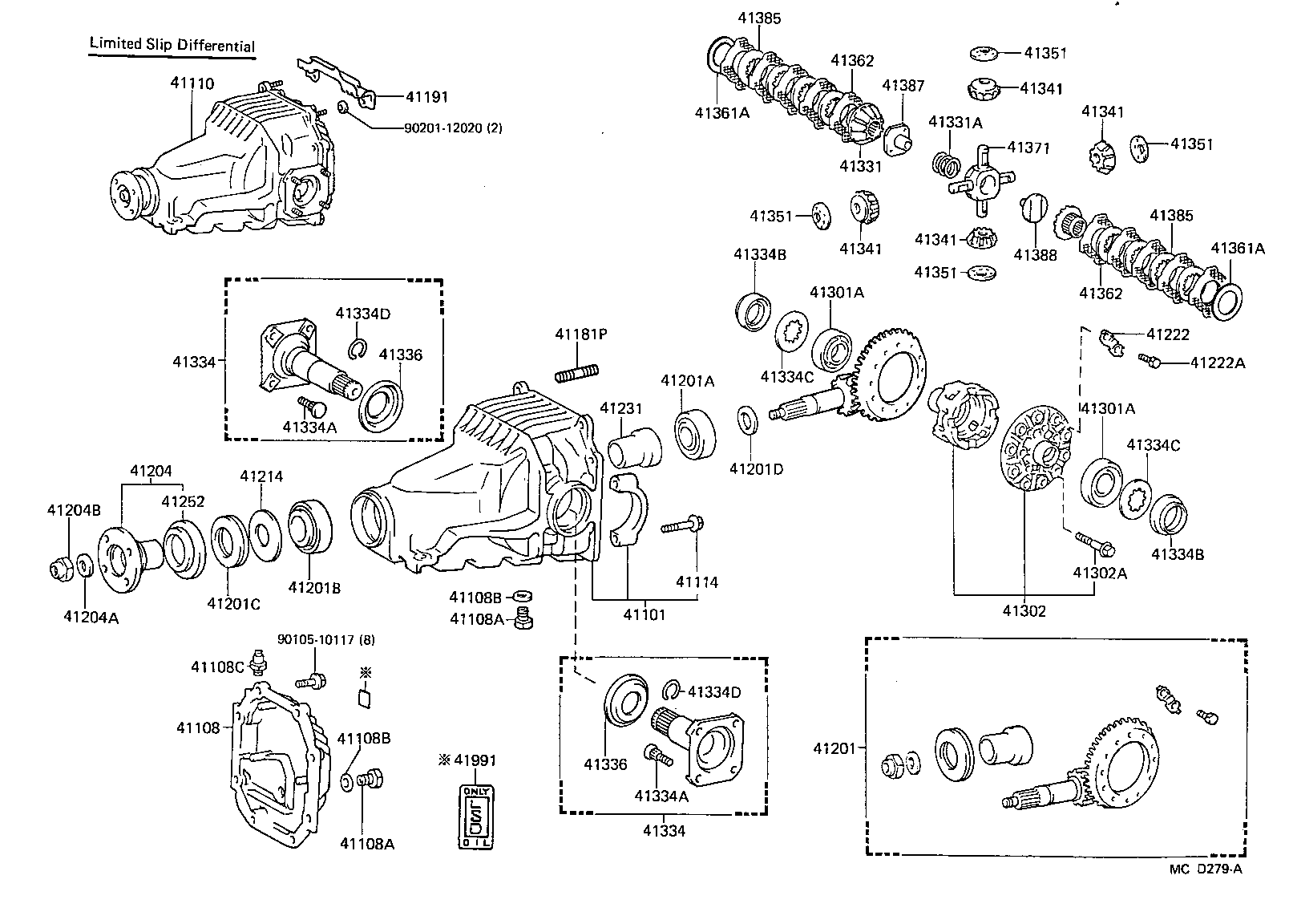  SUPRA |  REAR AXLE HOUSING DIFFERENTIAL