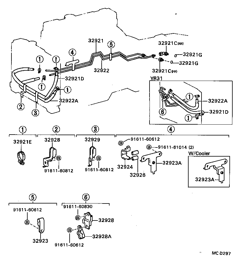 MODEL F |  OIL COOLER TUBE ATM