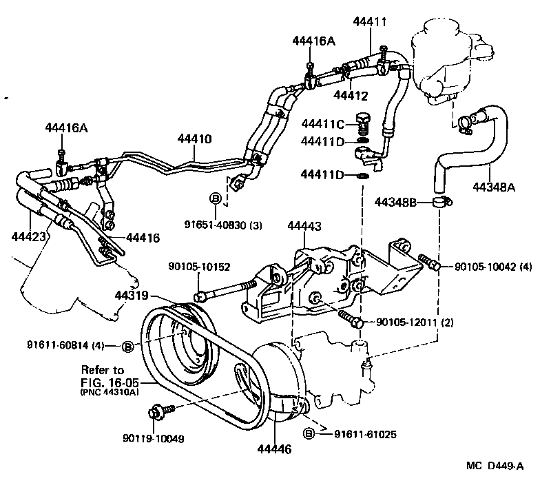  HIACE VAN COMUTER |  POWER STEERING TUBE