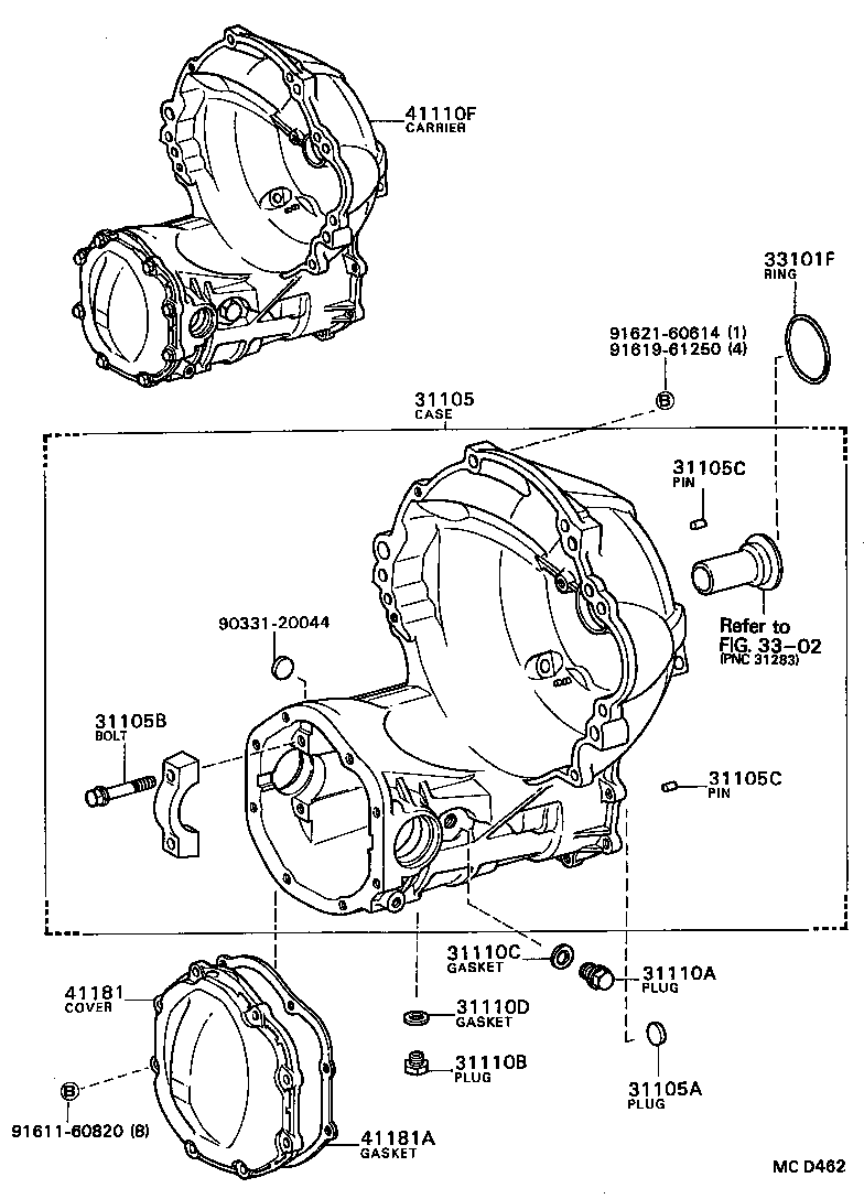  TERCEL |  FRONT AXLE HOUSING DIFFERENTIAL