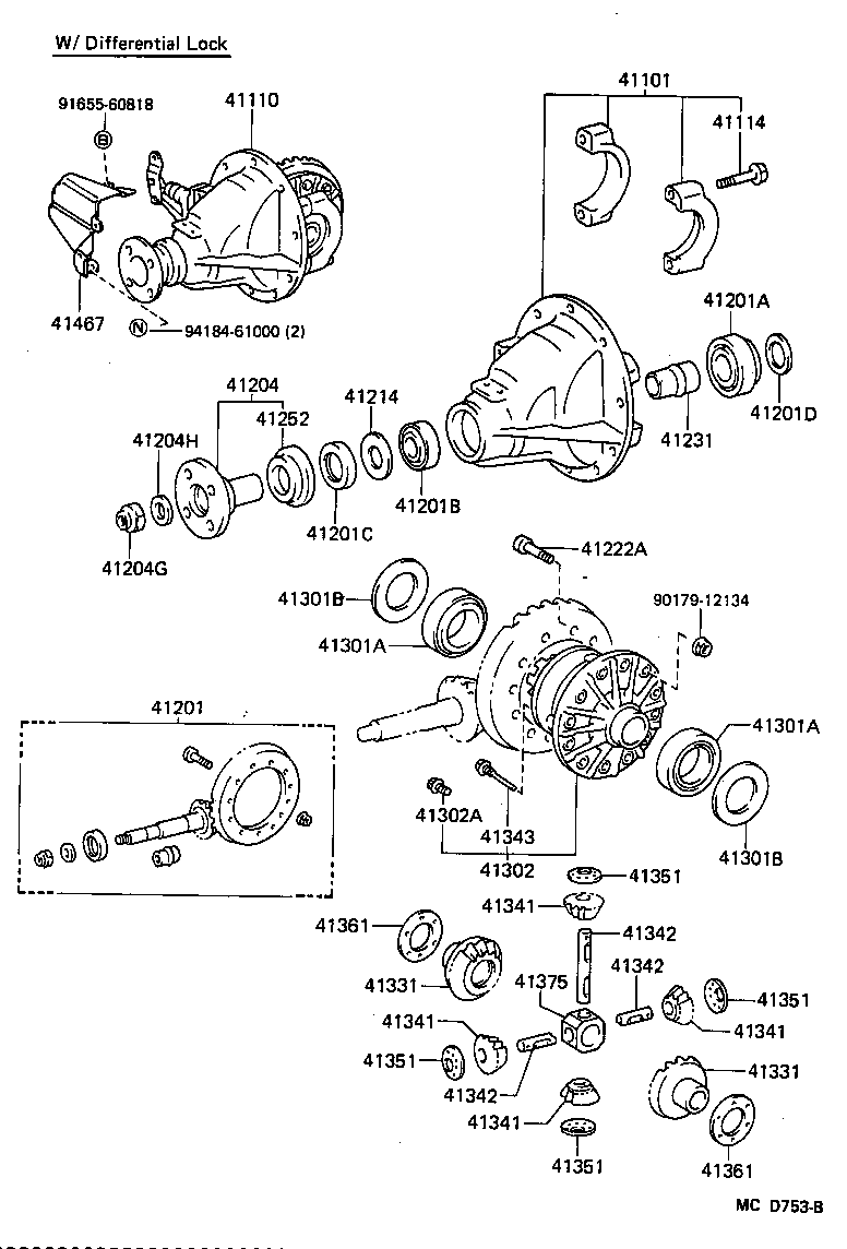  LAND CRUISER 70 |  REAR AXLE HOUSING DIFFERENTIAL