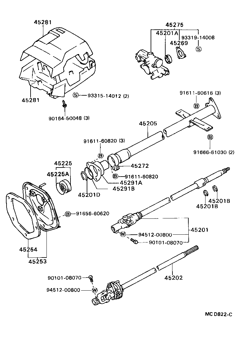  STOUT |  STEERING COLUMN SHAFT