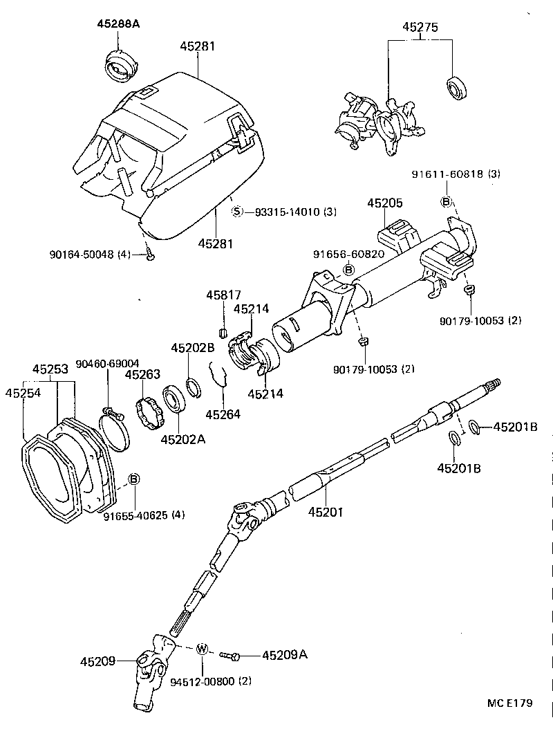  CRESSIDA |  STEERING COLUMN SHAFT
