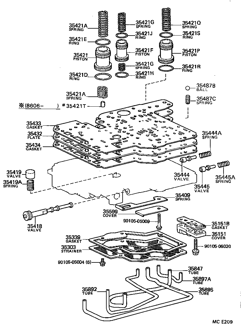  CRESSIDA |  VALVE BODY OIL STRAINER ATM