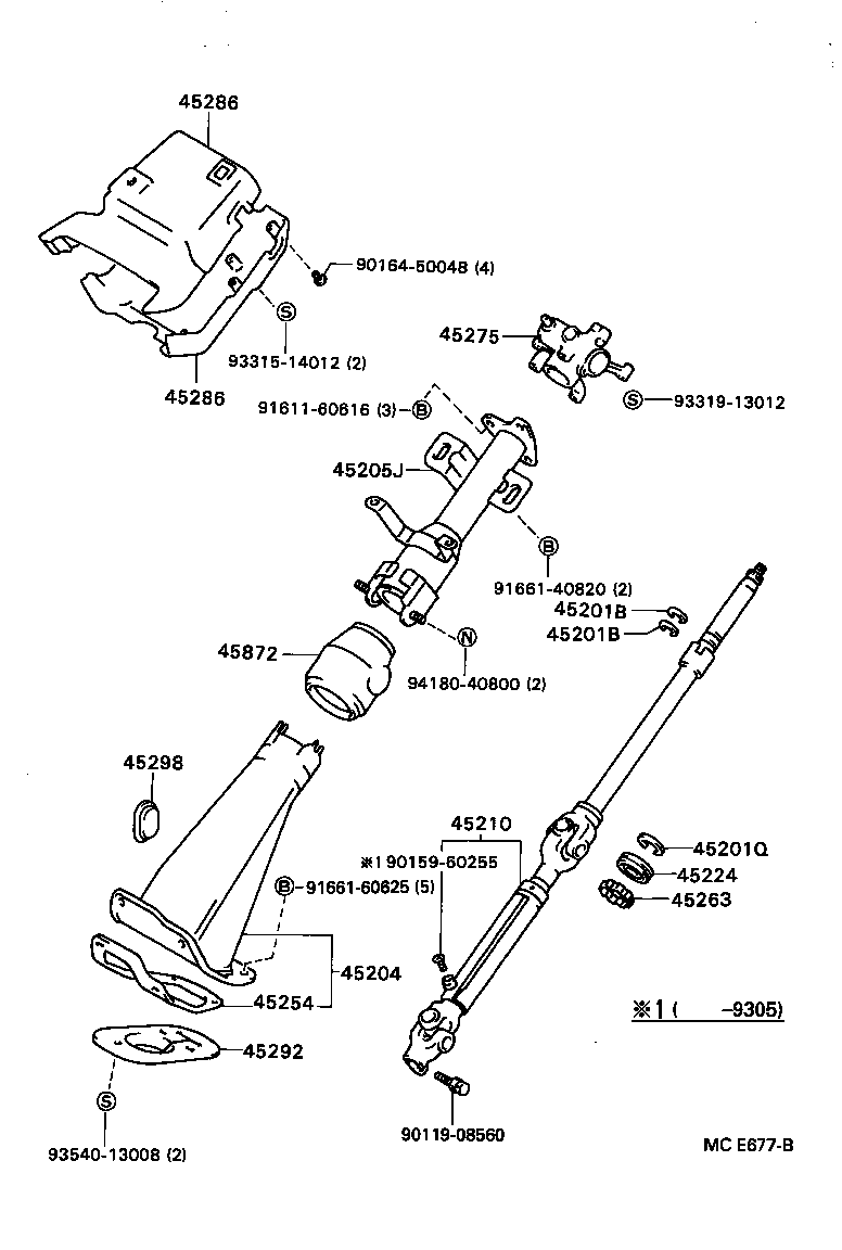  DYNA 200 |  STEERING COLUMN SHAFT