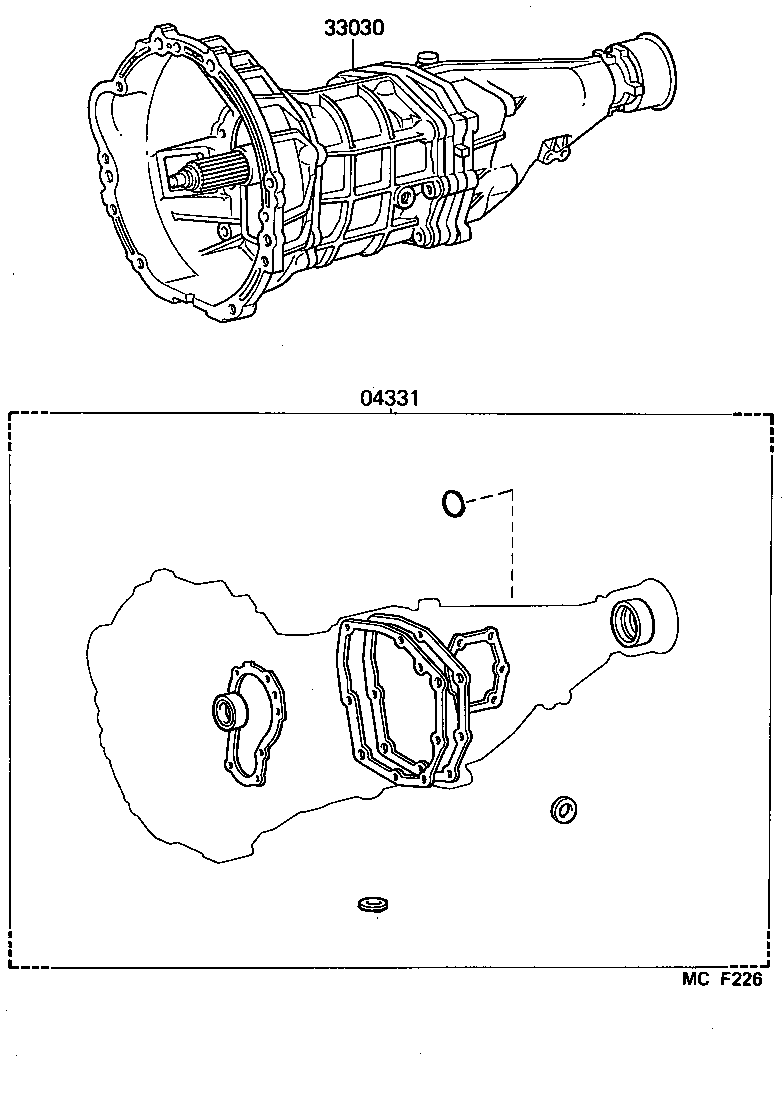  CROWN |  TRANSAXLE OR TRANSMISSION ASSY GASKET KIT MTM