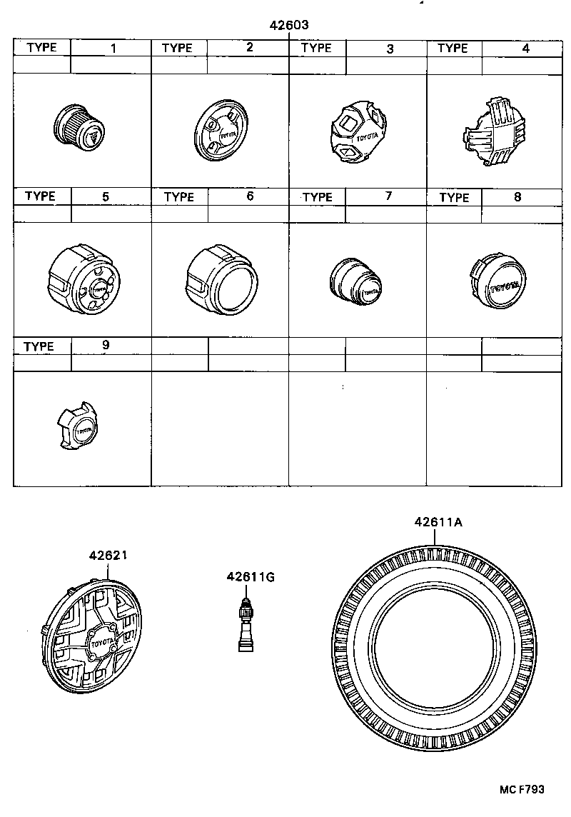  MODEL F |  DISC WHEEL WHEEL CAP