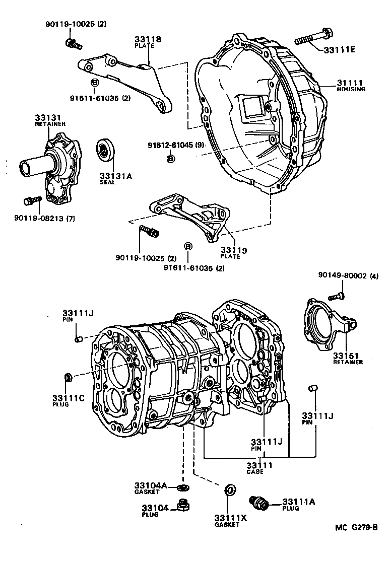  CRESSIDA |  CLUTCH HOUSING TRANSMISSION CASE MTM