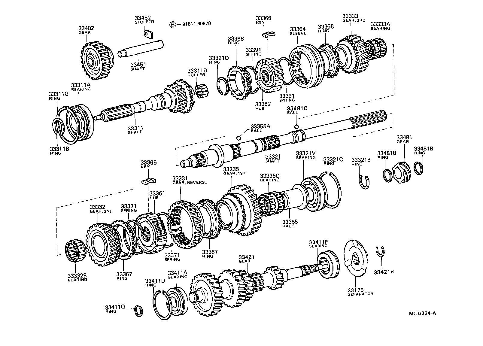  HILUX 2WD |  TRANSMISSION GEAR MTM