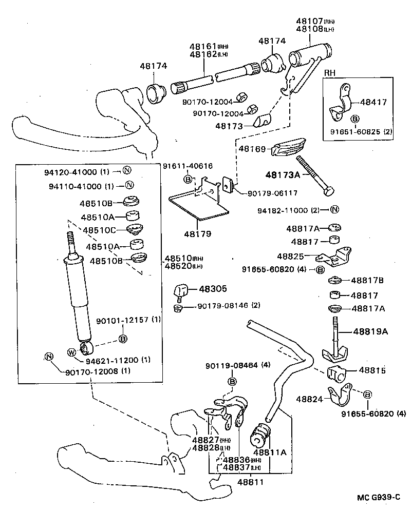  MODEL F |  FRONT SPRING SHOCK ABSORBER