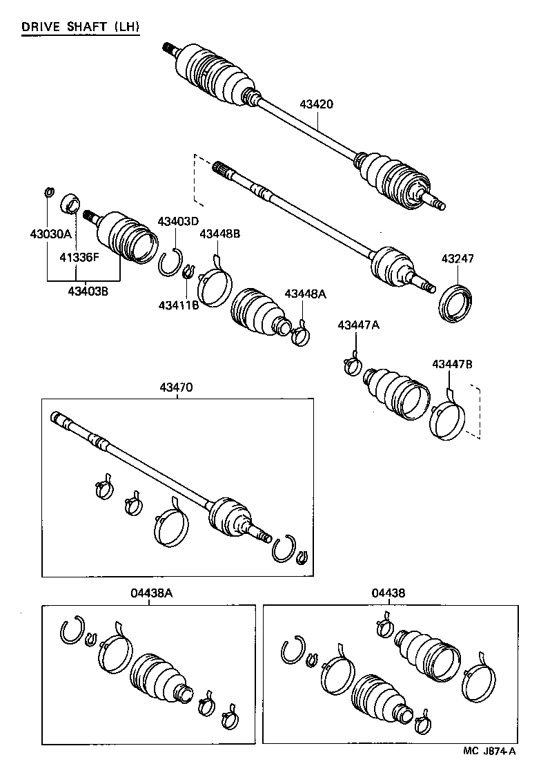  STARLET |  FRONT DRIVE SHAFT