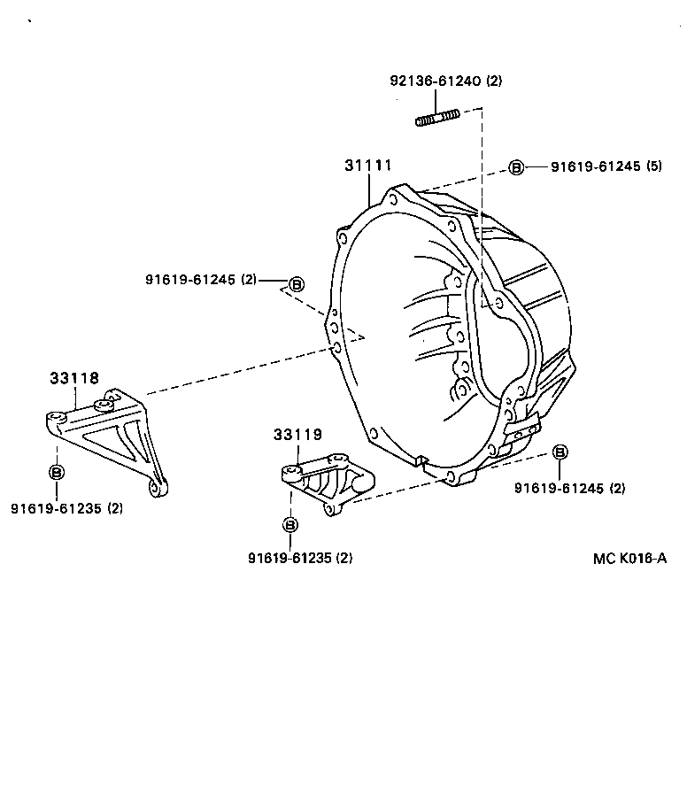  COASTER |  CLUTCH HOUSING TRANSMISSION CASE MTM