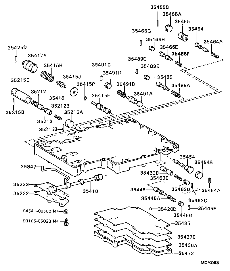  COASTER |  VALVE BODY OIL STRAINER ATM