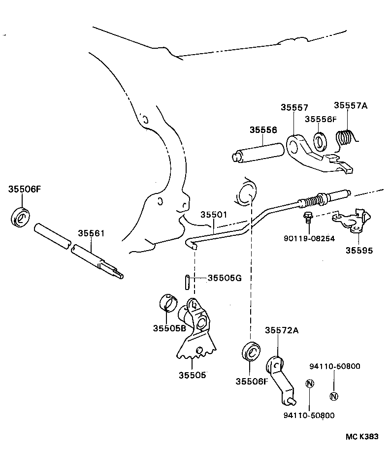  COASTER |  THROTTLE LINK VALVE LEVER ATM