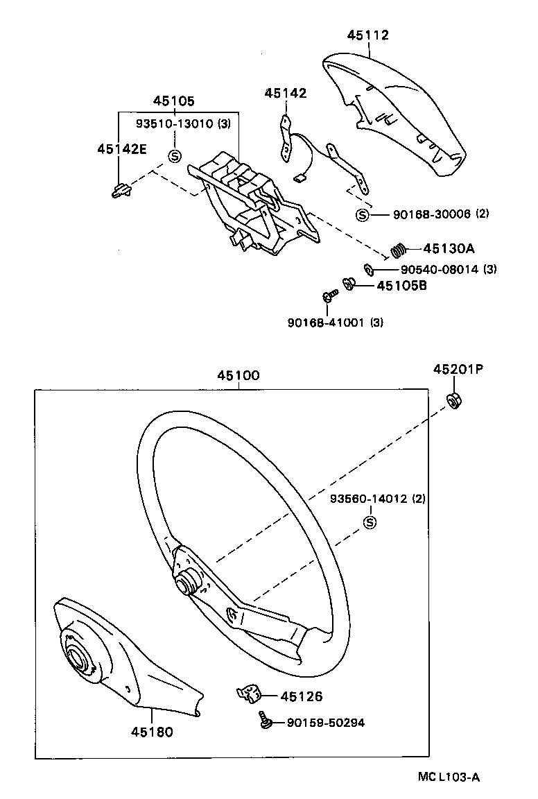 TERCEL |  STEERING WHEEL