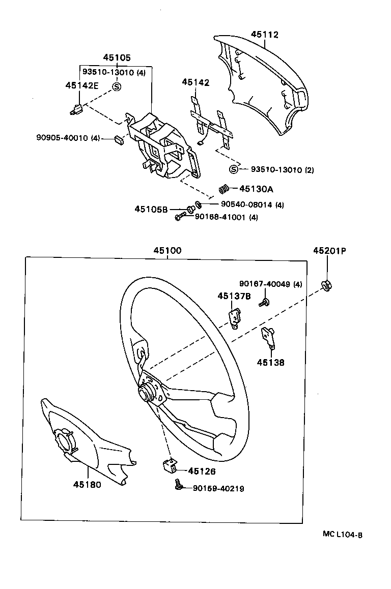  TERCEL |  STEERING WHEEL