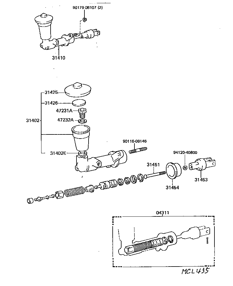  SUPRA |  CLUTCH MASTER CYLINDER