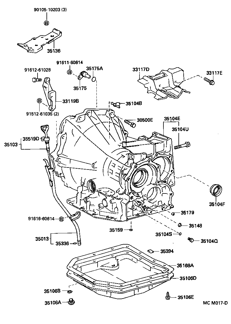  CAMRY JPP SED |  TRANSMISSION CASE OIL PAN ATM