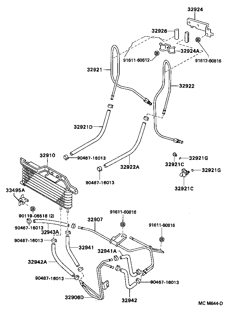 CAMRY JPP SED |  OIL COOLER TUBE ATM