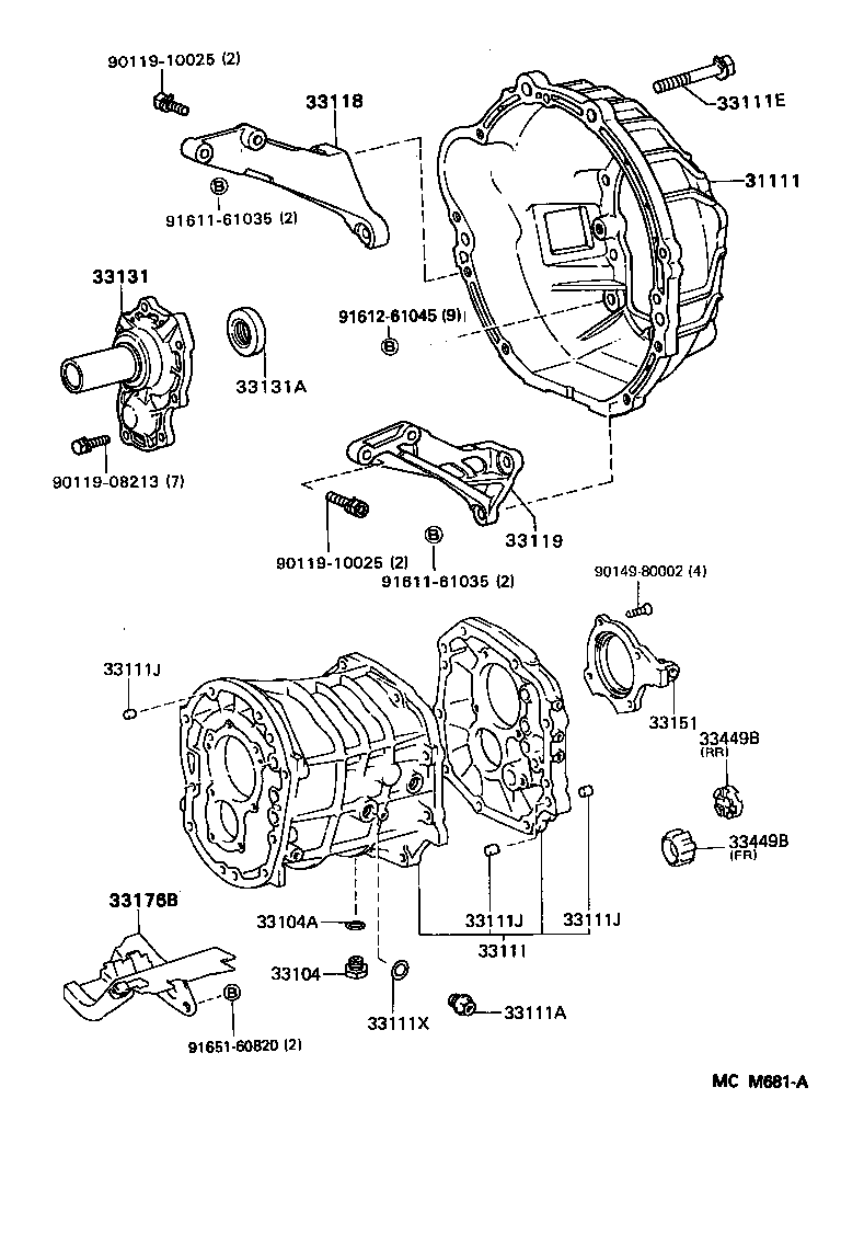  CRESSIDA |  CLUTCH HOUSING TRANSMISSION CASE MTM