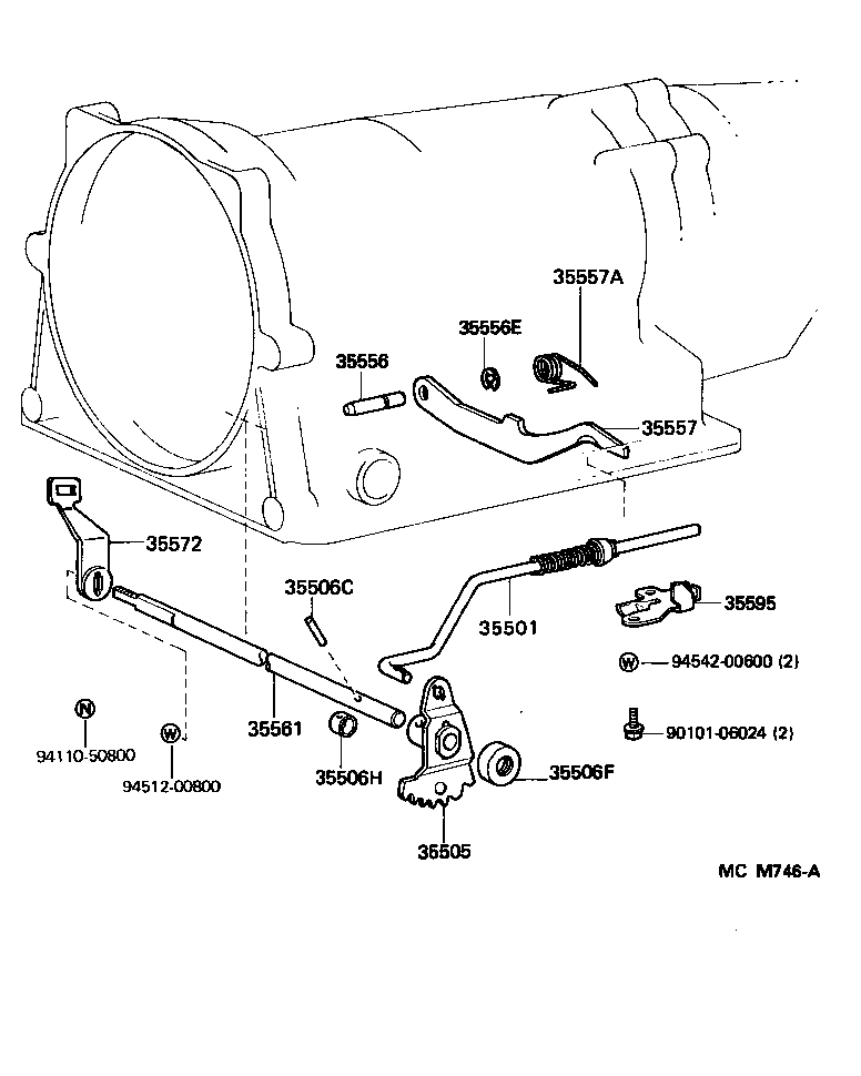  LITEACE VAN WAGON |  THROTTLE LINK VALVE LEVER ATM