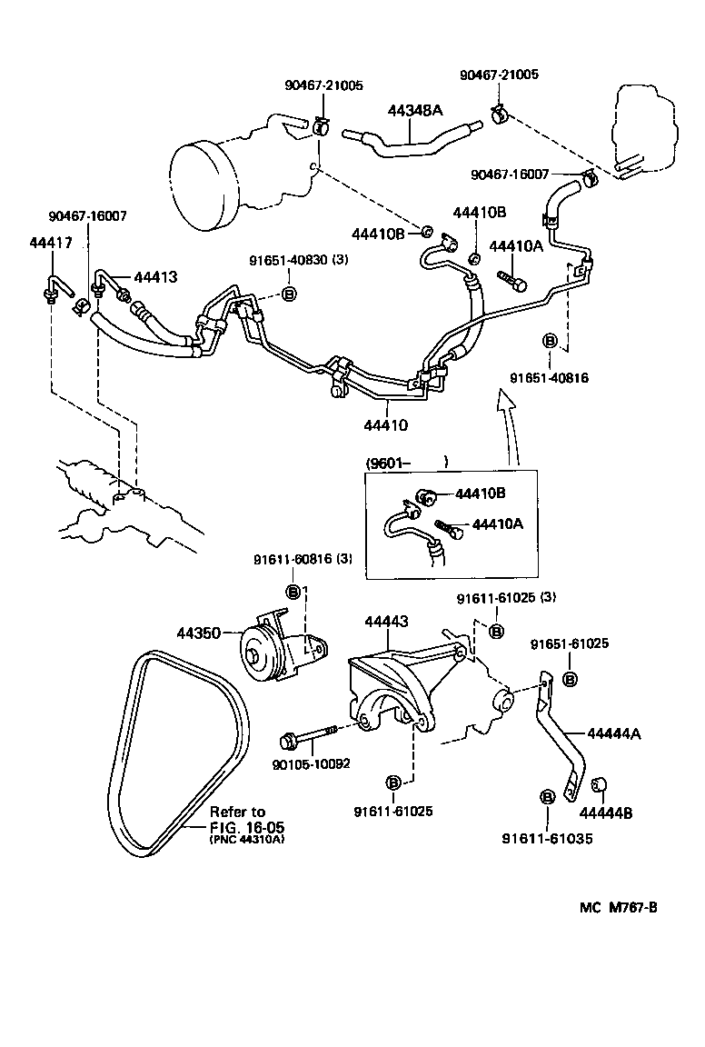  LITEACE VAN WAGON |  POWER STEERING TUBE