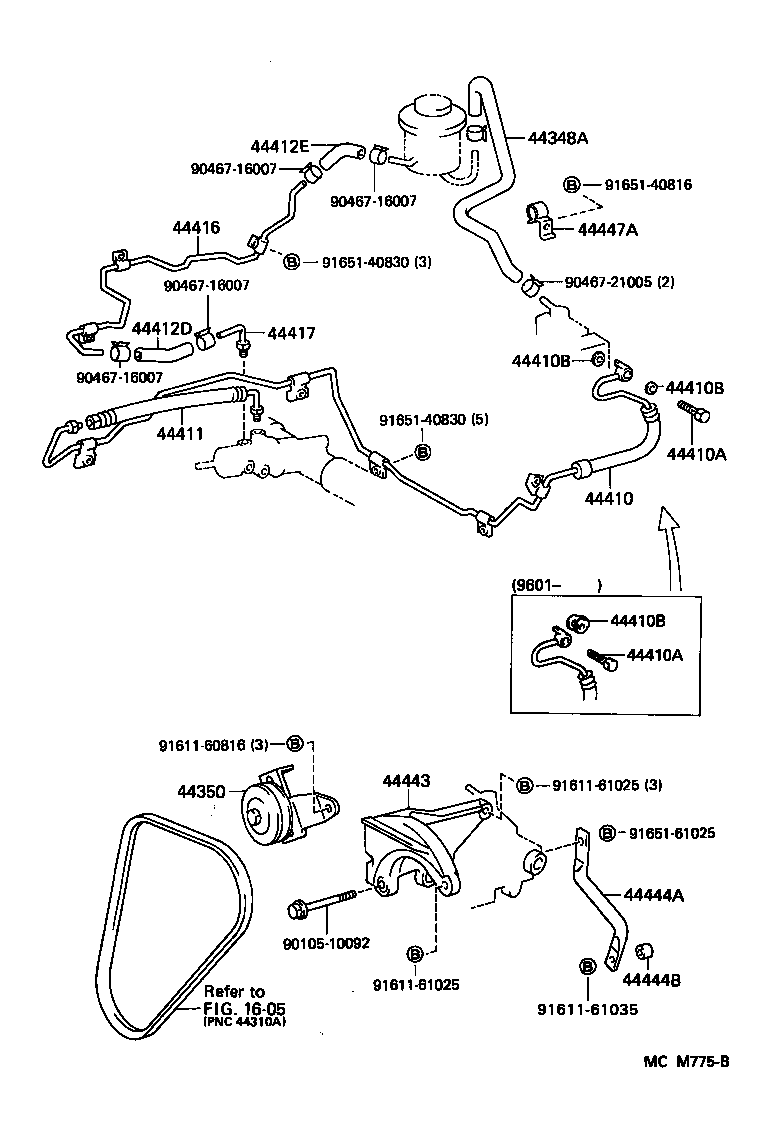  LITEACE VAN WAGON |  POWER STEERING TUBE