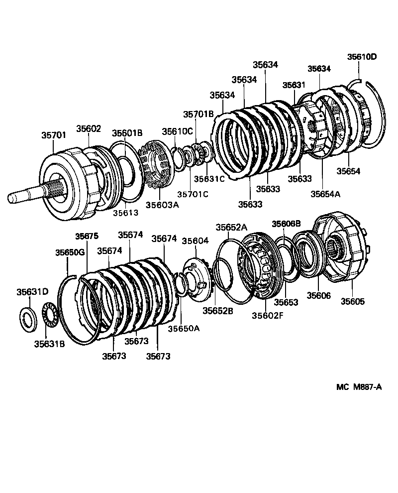 LITEACE VAN WAGON |  BRAKE BAND MULTIPLE DISC CLUTCH ATM