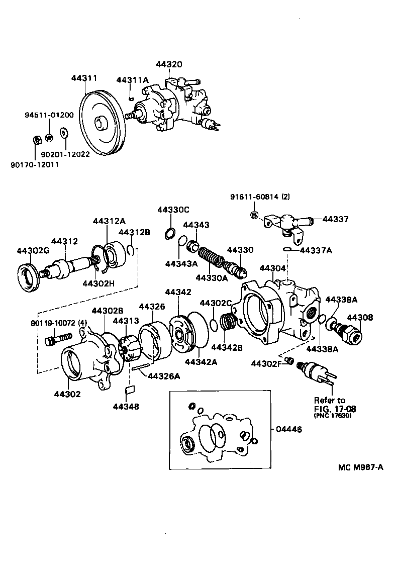  LITEACE VAN WAGON |  VANE PUMP RESERVOIR POWER STEERING