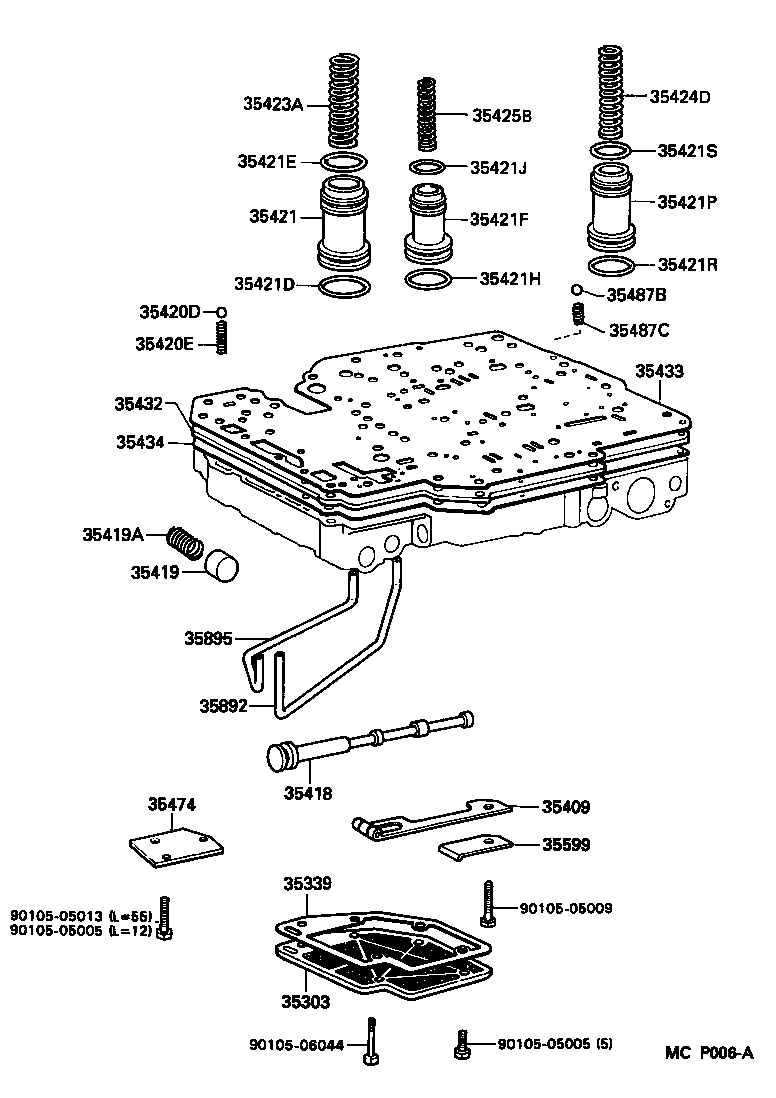  LITEACE VAN WAGON |  VALVE BODY OIL STRAINER ATM