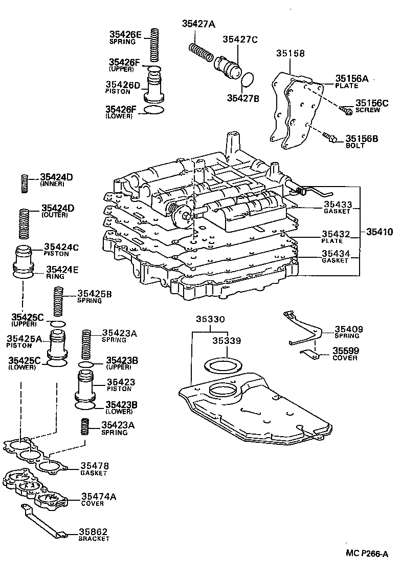  STARLET |  VALVE BODY OIL STRAINER ATM
