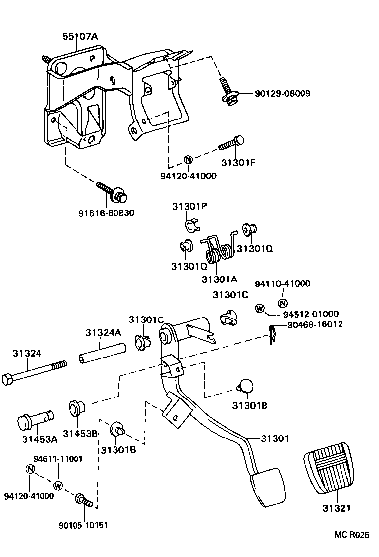  T100 |  CLUTCH PEDAL FLEXIBLE HOSE