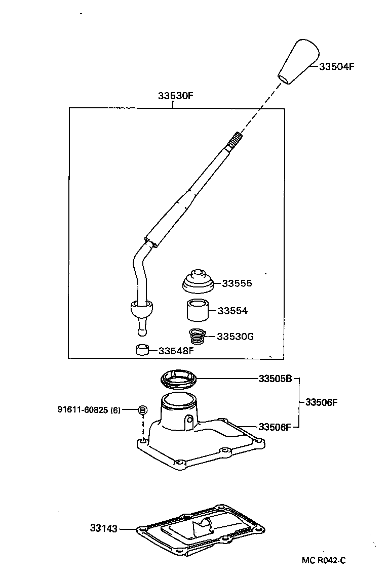  T100 |  SHIFT LEVER RETAINER