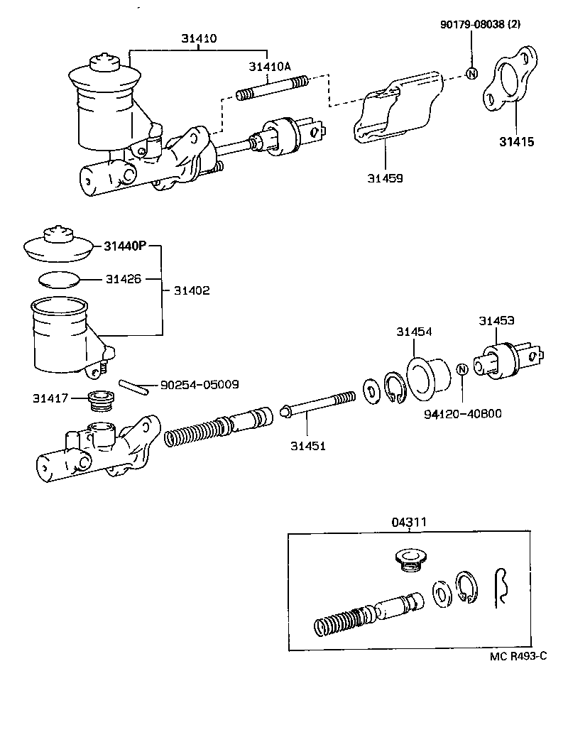  RAV4 |  CLUTCH MASTER CYLINDER