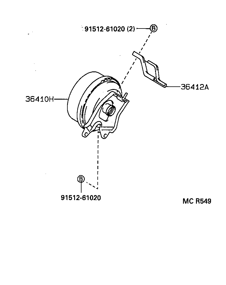  RAV4 |  DIAPHRAGM CYLINDER TRANSFER VACUUM ACTUATOR