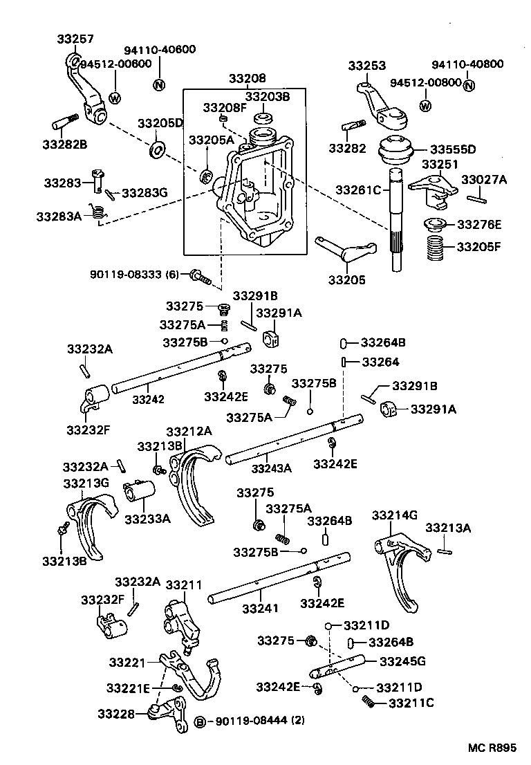  DYNA150 |  GEAR SHIFT FORK LEVER SHAFT MTM