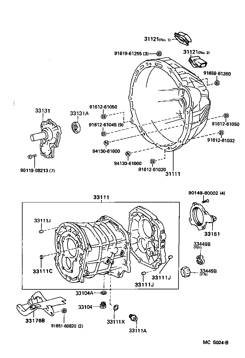  T100 |  CLUTCH HOUSING TRANSMISSION CASE MTM