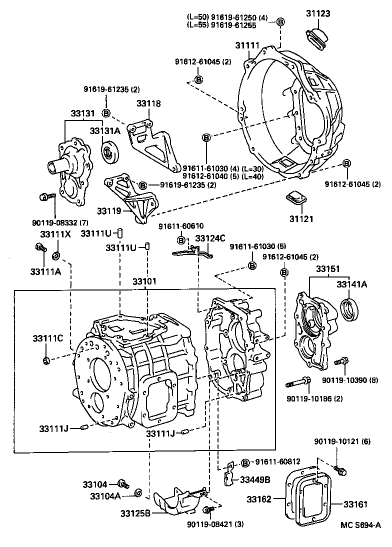  DYNA200 |  CLUTCH HOUSING TRANSMISSION CASE MTM