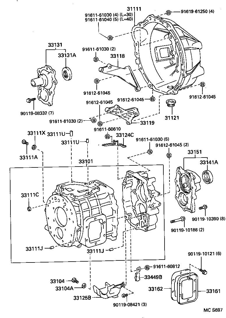  DYNA200 |  CLUTCH HOUSING TRANSMISSION CASE MTM