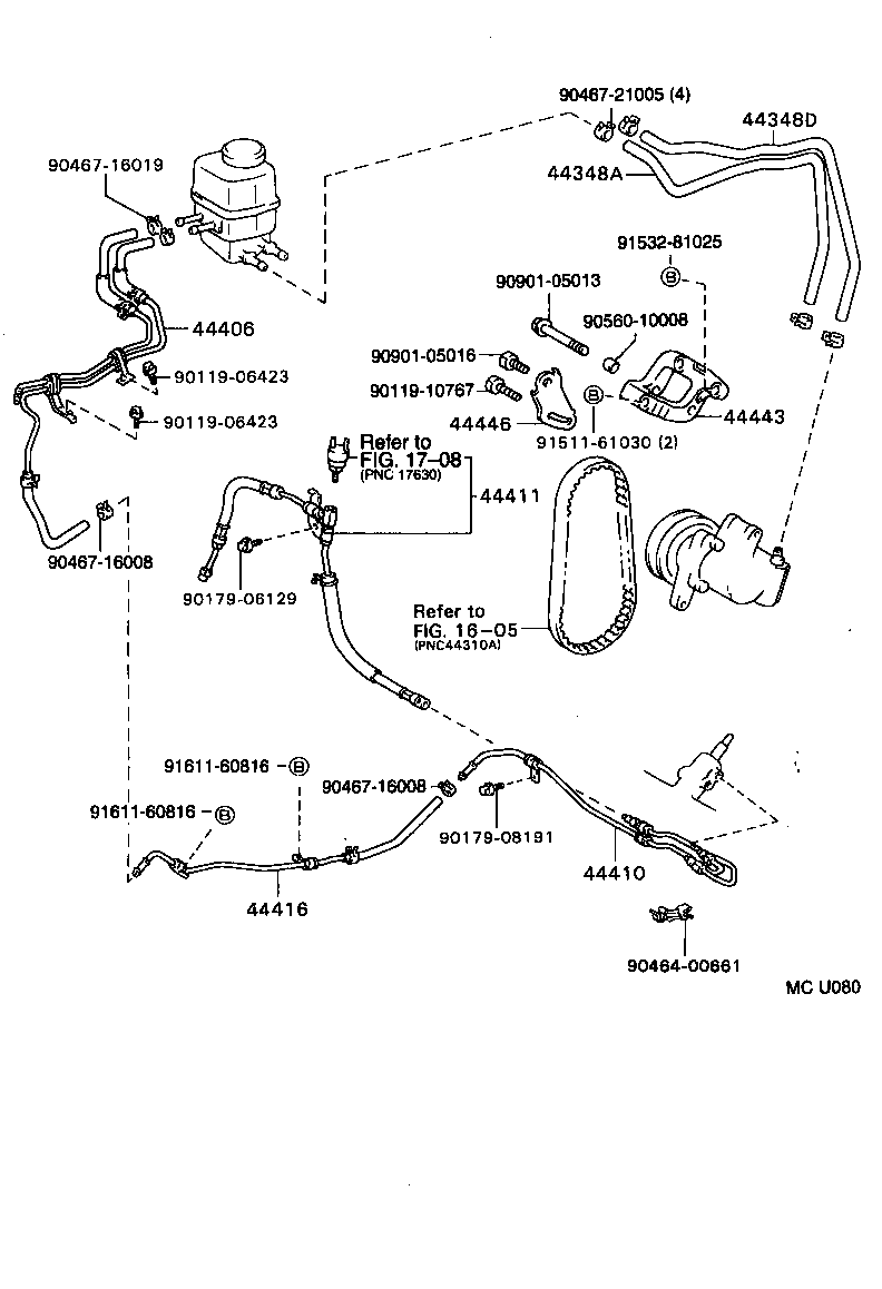  CAMRY JPP SED |  POWER STEERING TUBE