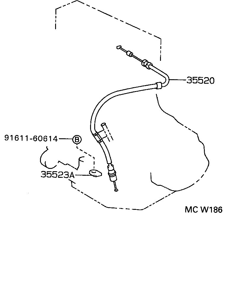 CAMRY JPP SED |  THROTTLE LINK VALVE LEVER ATM